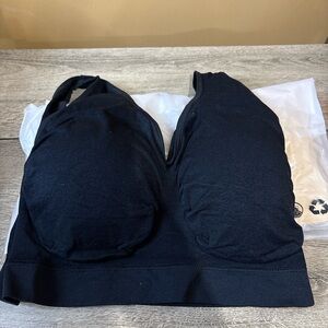 3-3XL Wireless Padded Comfort Bra / Seamless Lounge Bra Black, Tan. & Tan.    37